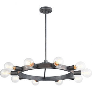 Marquis-10 Light 60 Watt Chandelier-27 Inch Wide and 27 Inch Tall