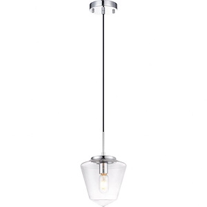Idina-1 Light 60 Watt Pendant-9 Inch Wide and 14 Inch Tall
