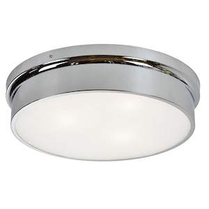 Ciotola-3 Light 60 Watt Ceiling Mount-15 Inch Wide and 4 Inch Tall