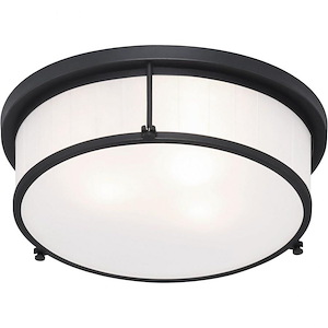 Caisse Claire-3 Light 60 Watt Ceiling Mount-15 Inch Wide and 5 Inch Tall