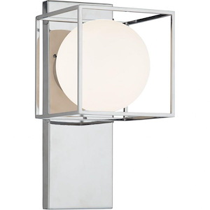 Squircle-1 Light 60 Watt Wall Sconce-6.75 Inch Wide and 13.75 Inch Tall
