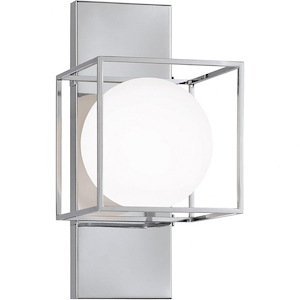 Squircle-1 Light 60 Watt Wall Sconce-7 Inch Wide and 14 Inch Tall