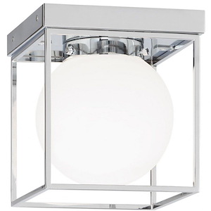 Squircle-1 Light 60 Watt Ceiling Mount-7 Inch Wide and 8 Inch Tall