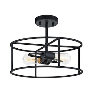 Candid-2 Light 60 Watt Ceiling Mount-15 Inch Wide and 6 Inch Tall