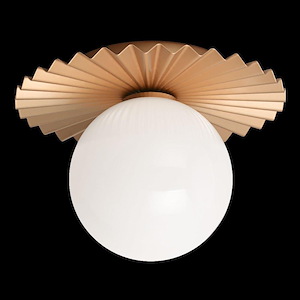 Modern Ruff-1 Light Flush Mounts-9 Inch Wide and 7 Inch Tall