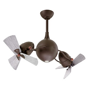 Acqua Rotational Ceiling Fan in Contemporary and Transitional Style 16 Inches Tall and 37 Inches Wide