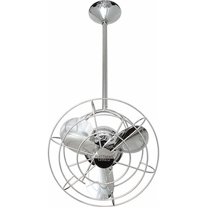 Bianca Direcional 3-Blade Damp Rated Ceiling Fan In Contemporary and Transitional Style-13 Inches Tall and 13 Inches Wide