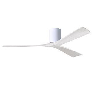 Irene-3H 3-Blade 60 Inch Flush Mount Ceiling Fan In Contemporary and Transitional Style - 543275
