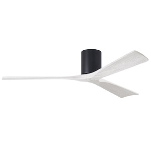 Irene-3H - 3 Blade Flush Mount Paddle Fan-10 Inches Tall and 60 Inches Wide - 543275