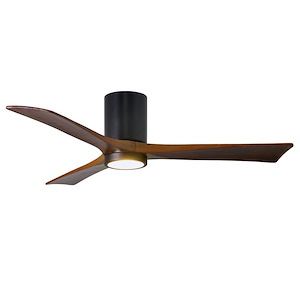 Irene-3HLK 3-Blade Flush Mount Ceiling Fan with Integrated LED in Rustic Style 52 Inches Wide