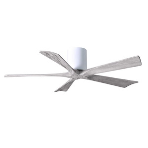 Irene-5H 5-Blade 52 Inch Flush Mount Ceiling Fan In Contemporary and Transitional Style