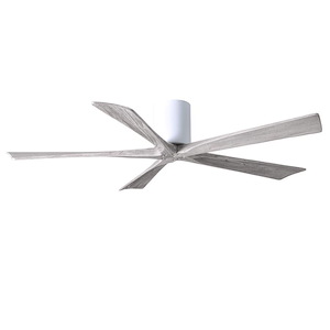 Irene-5HLK Five Blade Flush Mount Ceiling Fan with Integrated LED in Rustic Style 60 Inches Wide - 543268