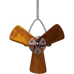 Jarold Direcional 3-Blade Damp Rated Ceiling Fan In Contemporary and Transitional Style-16 Inches Tall and 13 Inches Wide