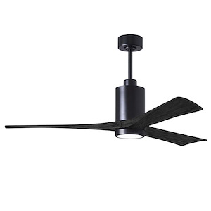 Patricia-3 Three Blade Ceiling Fan with LED Light Kit in Contemporary Style 60 Inches Wide - 543260
