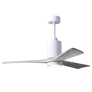 Patricia-3 Three Blade Ceiling Fan with LED Light Kit in Contemporary Style 52 Inches Wide