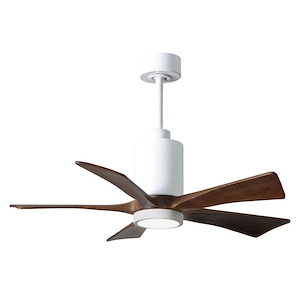 Patricia-5 Five Blade Ceiling Fan with LED Light Kit in Contemporary Style 42 Inches Wide