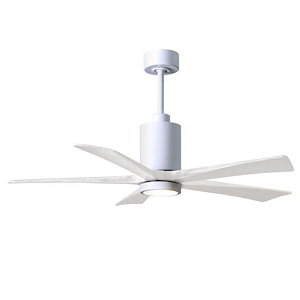 Patricia-5 Five Blade Ceiling Fan with LED Light Kit in Contemporary Style 52 Inches Wide - 543258