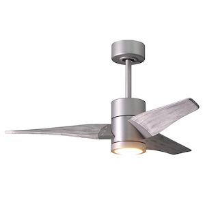 Super Janet 3-Blade 42 Inch Ceiling Fan with Light Kit In Contemporary and Transitional Style