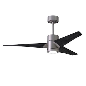 Super Janet 3-Blade 52 Inch Ceiling Fan with Light Kit In Contemporary and Transitional Style - 1151842
