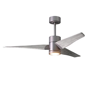 Super Janet 3-Blade 52 Inch Ceiling Fan with Light Kit In Contemporary and Transitional Style - 1151842