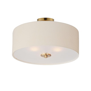 Bongo - 3 Light Semi-Flush Mount-11 Inches Tall and 18 Inches Wide