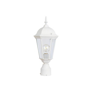 Westlake-1 Light Outdoor Pole/Post Mount in Mediterranean style-8 Inches wide by 19 inches high