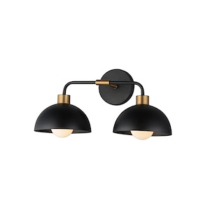 Thelonious - 2 Light Wall Sconce-9.5 Inches Tall and 19.25 Inches Wide