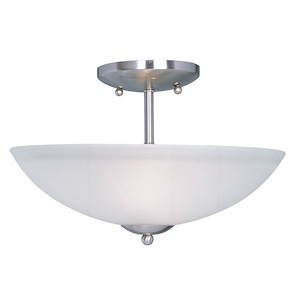 Logan-Two Light Semi-Flush Mount in Modern style-13 Inches wide by 8.5 inches high - 396053