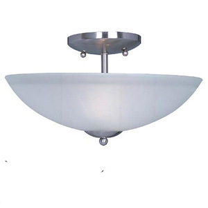 Logan-Two Light Semi-Flush Mount in Modern style-13 Inches wide by 8.5 inches high - 396053