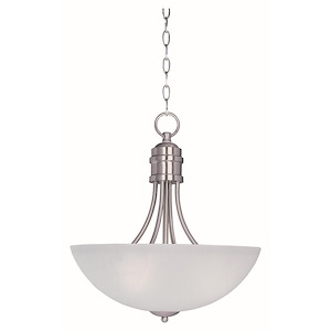 Logan-Three Light Invert Bowl Pendant in Modern style-15.5 Inches wide by 17 inches high