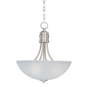 Logan-Three Light Invert Bowl Pendant in Modern style-15.5 Inches wide by 17 inches high