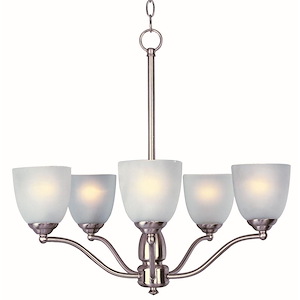 Stefan-Five Light Chandelier in Contemporary style-25 Inches wide by 23.5 inches high