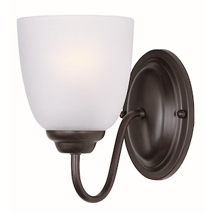 Stefan-One Light Wall Sconce in Contemporary style-5 Inches wide by 8 inches high