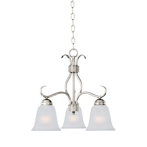Basix-3 Light Chandelier in Contemporary style-19 Inches wide by 18.25 inches high - 1024568
