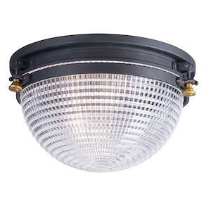 Portside-One Light Outdoor Flush Mount-11.75 Inches wide by 6.25 inches high