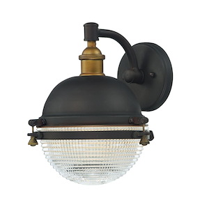 Portside-One Light Outdoor Wall Mount-10 Inches wide by 11 inches high