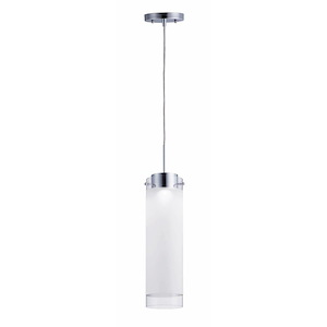 Scope-8W 1 LED Pendant-4.75 Inches wide by 15 inches high