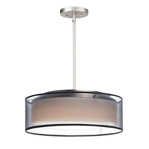 Prime-19.5W 3 LED Pendant-16 Inches wide by 6.5 inches high - 1027581