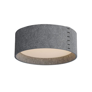 Prime Acoustic - 18W 1 LED Flush Mount In Modern Style-6 Inches Tall and 16 Inches Wide - 1284150