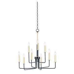 Sullivan-Nine Light 2-Tier Chandelier-25 Inches wide by 27 inches high - 819491