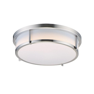 Rogue-20W 1 LED Flush Mount with Emergency Back Up-17 Inches wide by 5.25 inches high - 1213558