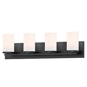 Lateral - 4 Light Bath Vanity-7.63 Inches Tall and 26.25 Inches Wide - 1087758