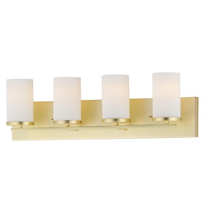 Lateral - 4 Light Bath Vanity-7.75 Inches Tall and 30 Inches Wide - 1342337