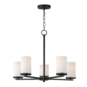 Lateral - 5 Light Chandelier-18.5 Inches Tall and 24 Inches Wide - 1326994