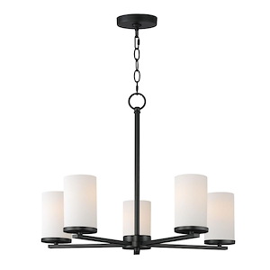 Lateral - 5 Light Chandelier-18.5 Inches Tall and 24 Inches Wide