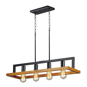 Black Forest - Four Light Linear Pendant