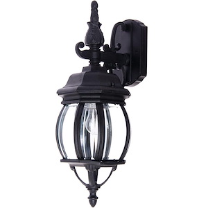 Crown Hill-One Light Outdoor Wall Mount in Early American style-6 Inches wide by 17.75 inches high