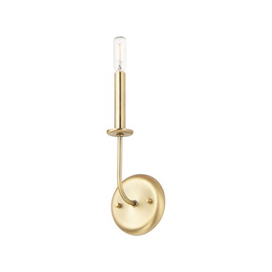 Wesley-1 Light Wall Sconce-4.75 Inches wide by 12 inches high - 1025083