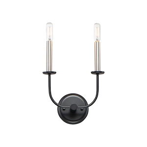 Wesley-2 Light Wall Sconce-9 Inches wide by 12 inches high - 1025084