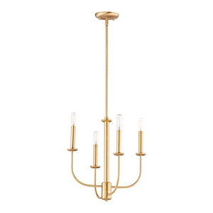 Wesley-4 Light Chandelier-16 Inches wide by 16.75 inches high